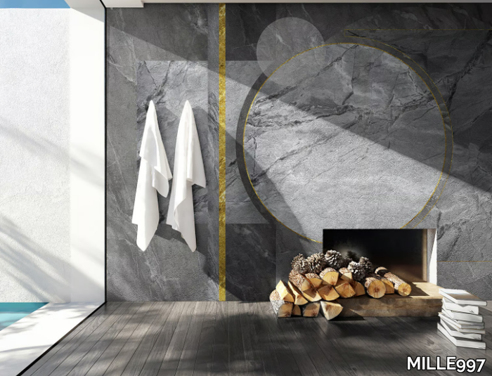 SPAZIO - Vinyl sheets stone effect wallpaper _ MILLE997