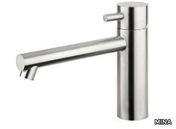 STIRIANA 2061+PR150 - Countertop single handle stainless steel washbasin mixer with aerator _ MINA