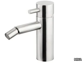 STIRIANA 2203 - Countertop stainless steel bidet mixer with swivel spout _ MINA