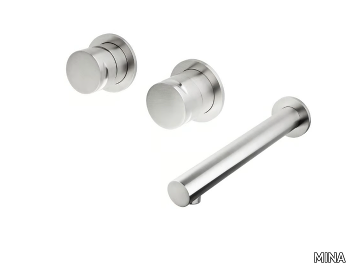 GIOTTO 7600 - 3 hole wall-mounted bathtub mixer _ MINA