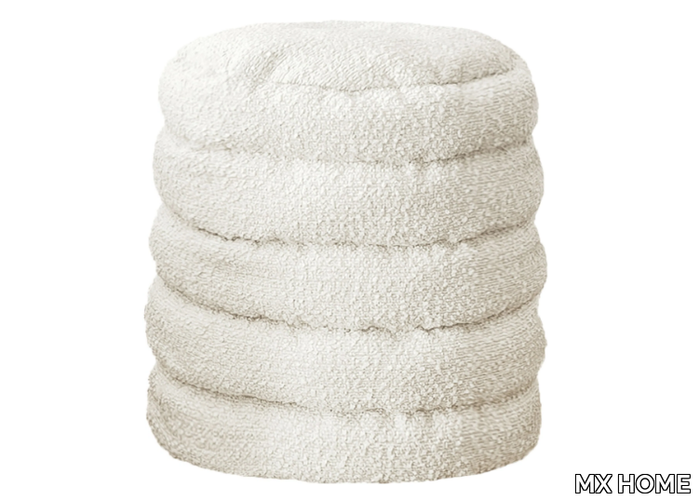 HI1 - Round wool pouf _ MX HOME