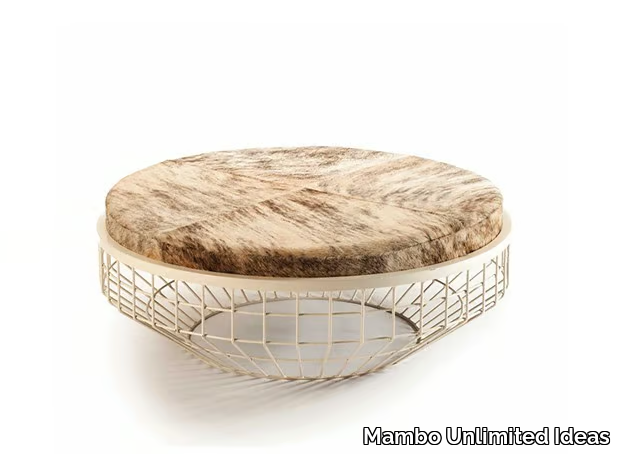 AIR - Low round upholstery center table _ Mambo Unlimited Ideas