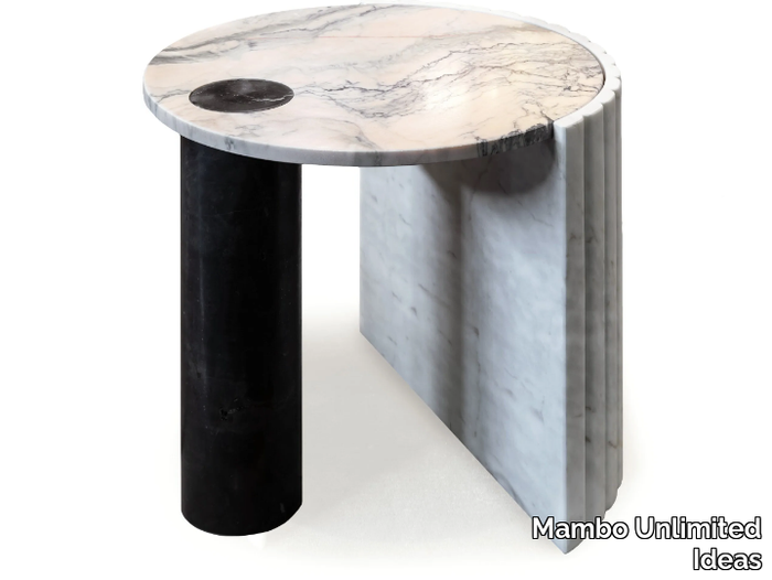 HELENE - Round marble high side table _ Mambo Unlimited Ideas