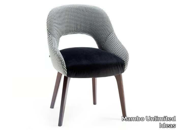 LOLA - Upholstered fabric chair with armrests _ Mambo Unlimited Ideas