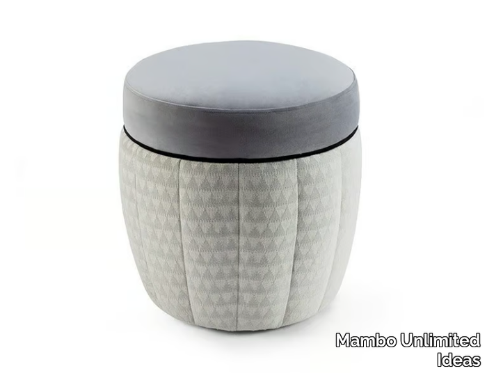 Stella stool - Round fabric pouf _ Mambo Unlimited Ideas