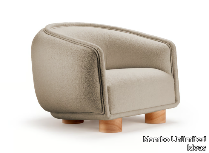 CHARLIE - Fabric easy chair with armrests _ Mambo Unlimited Ideas