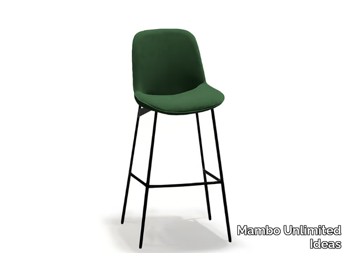 CHIADO - Fabric stool with footrest with back _ Mambo Unlimited Ideas