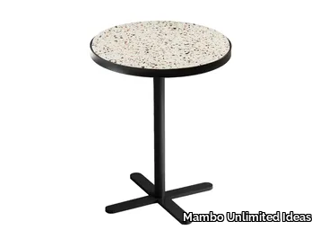 PRAGA - Round terrazzo and metal table _ Mambo Unlimited Ideas