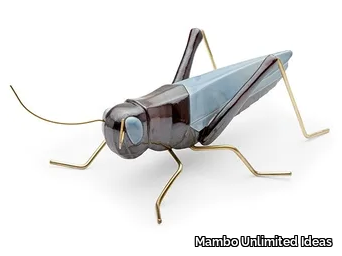 GRASSHOPPER BLUE - Ceramic decorative object _ Mambo Unlimited Ideas