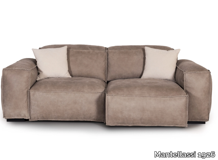 PLACIDO - Sectional 2 seater leather sofa _ Mantellassi 1926