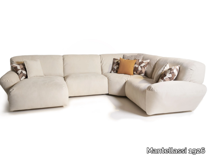 BELUGA - Corner microfiber sofa _ Mantellassi 1926