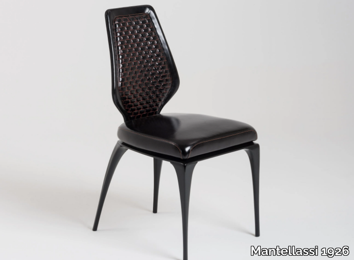 PONTECORVO - Leather chair _ Mantellassi 1926