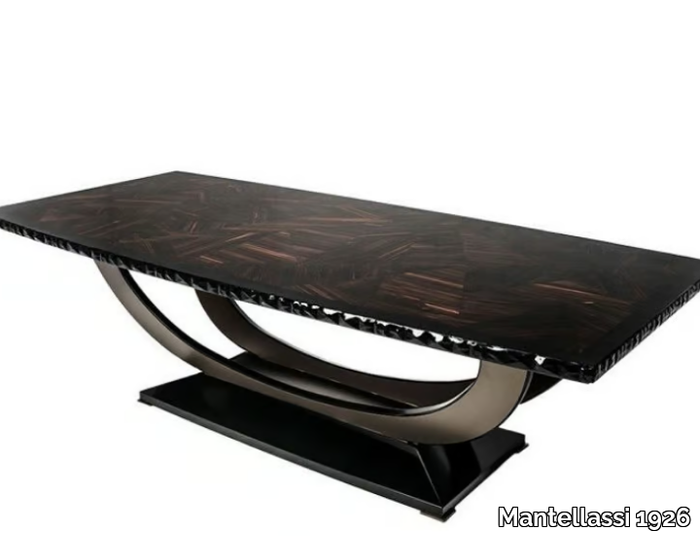 PONTECORVO - Rectangular wood veneer table _ Mantellassi 1926