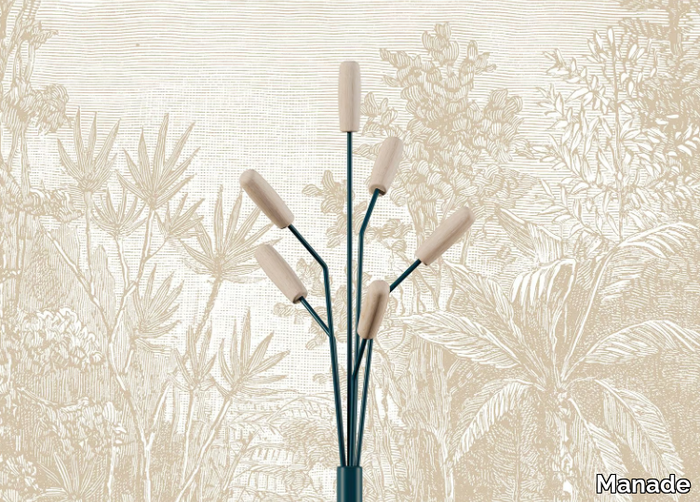 ROSEAU - Steel and wood coat stand _ Manade