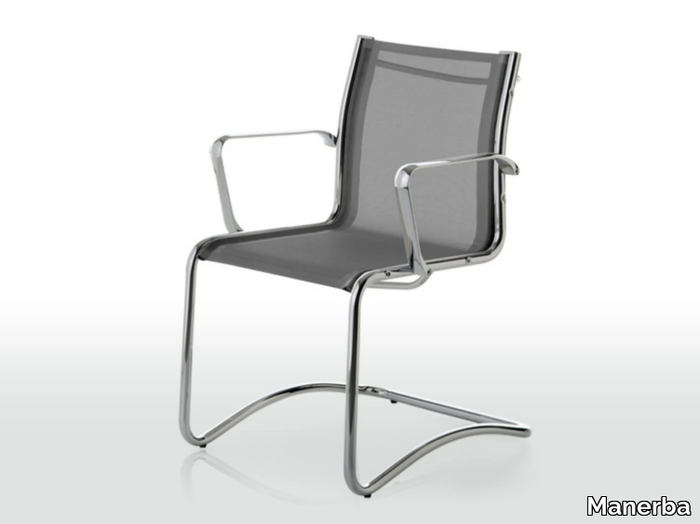 NET - Mesh office chair with armrests _ Manerba