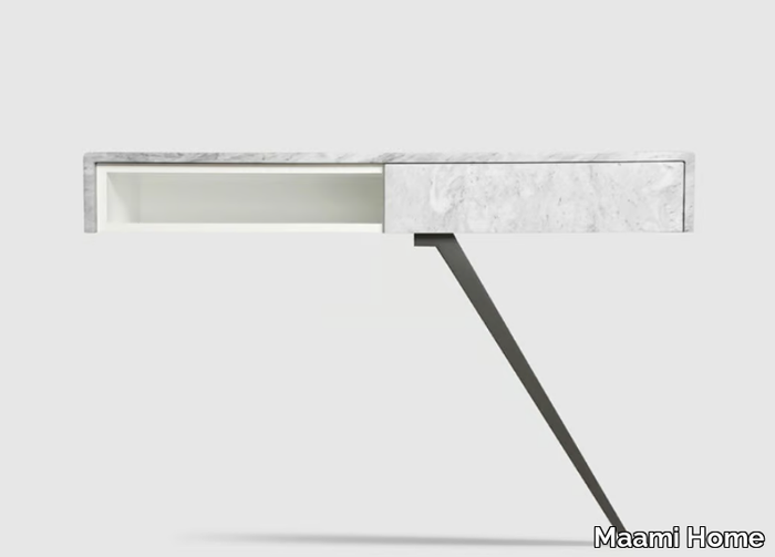 ATIR CARRARA - Rectangular marble console table with drawers _ Maami Home