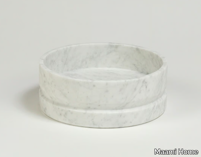 TUBE LARGE - Carrara marble centerpiece _ Maami Home