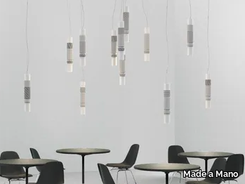 ZOE 12 - LED quarry pendant lamp _ Made a Mano