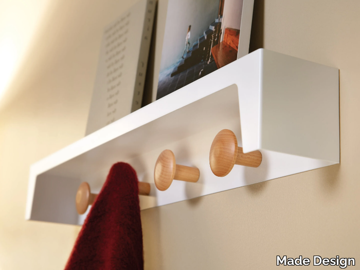 BERGAMO - Wall-mounted wooden coat rack _ Made Design