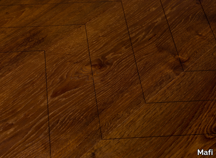 CARVING CHEVRON I - VULCANO NATURALE - Oak flooring _ Mafi