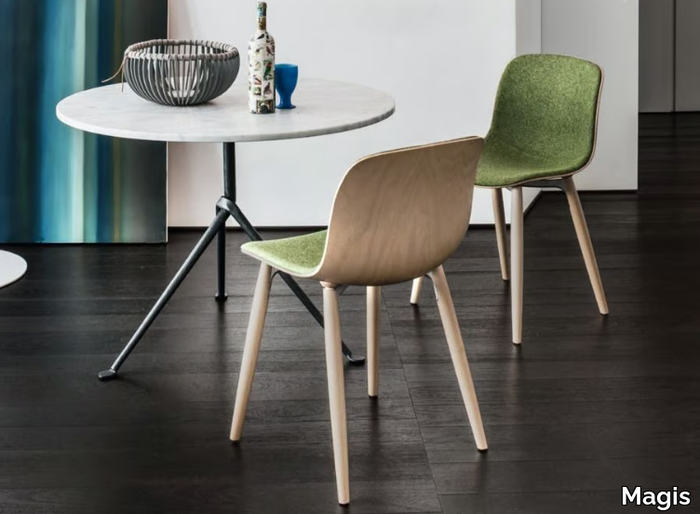 TROY - Chair with covered in Kvadrat _ Magis