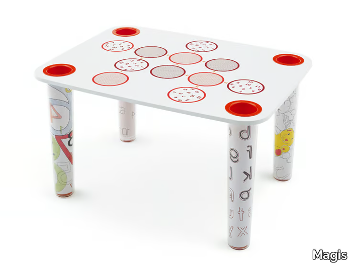 LITTLE FLARE - Rectangular MDF Kids table _ Magis