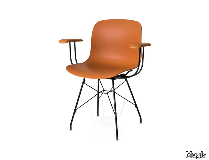 TROY - Polycarbonate chair with armrests _ Magis