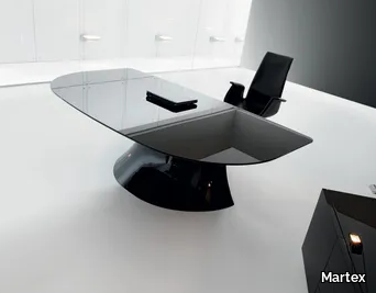 OLA - Glass executive desk _ Martex