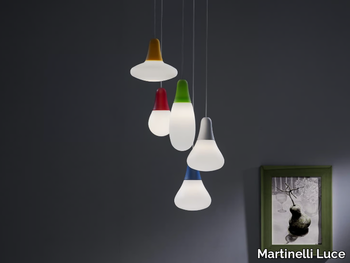 CIULIFRULI - Polyethylene pendant lamp _ Martinelli Luce