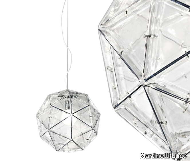 POLIEDRO - Polycarbonate pendant lamp _ Martinelli Luce