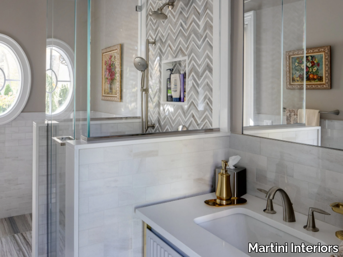 CHICAGO - NORTH SHORE - Single vanity unit with mirror _ Martini Interiors