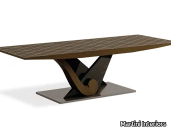 MARLON - Rectangular solid wood table _ Martini Interiors