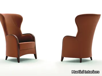 BETTE - Bergere fabric armchair with armrests _ Martini Interiors