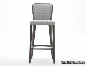 Jane - High fabric stool with back _ Martini Interiors