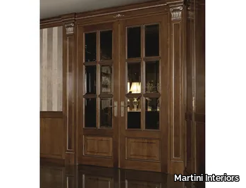 PROGETTO 2 - Hinged wood and glass door _ Martini Interiors