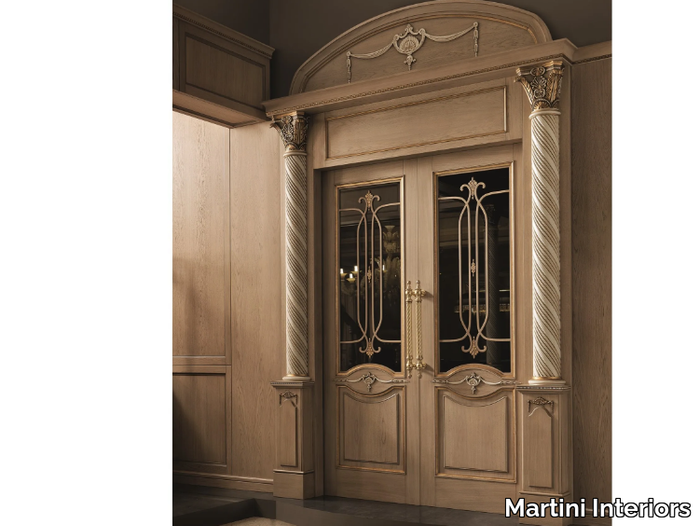 LEONARDO - Hinged wood and glass door _ Martini Interiors