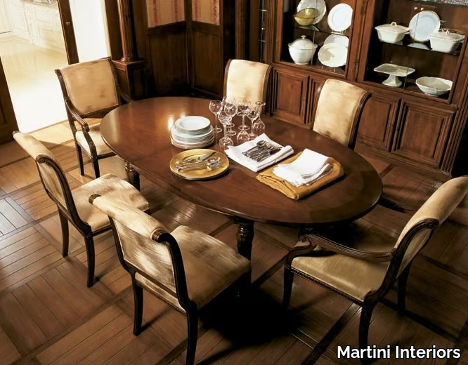 OLIVER’S HOUSE - Oval walnut dining table _ Martini Interiors