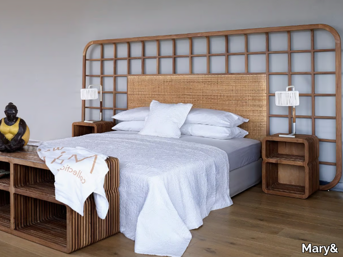 CAGE - Teak double bed _ Mary&