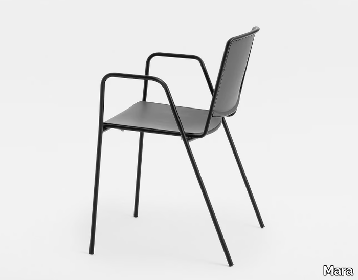 VEA - Polypropylene chair with armrests _ Mara
