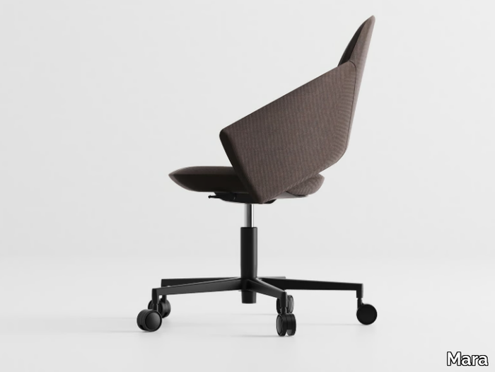 ICON 7250 - Swivel fabric office chair with castors with 5-Spoke base _ Mara