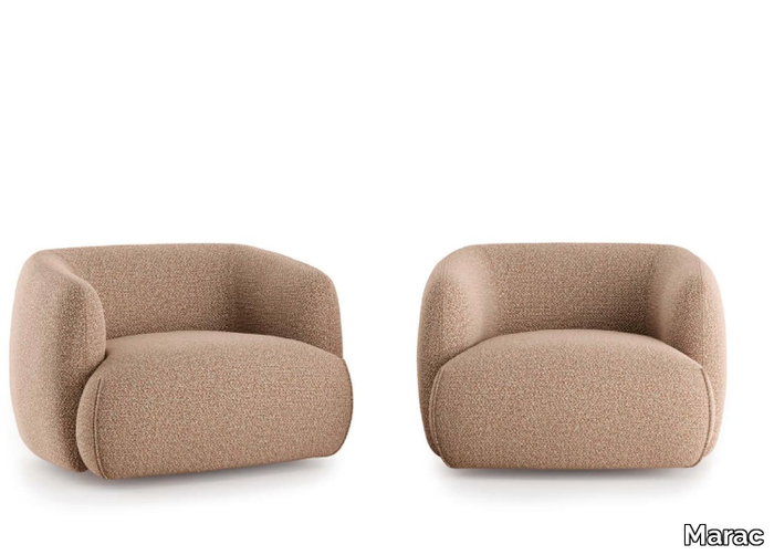 ALAND - Fabric armchair with armrests _ Marac