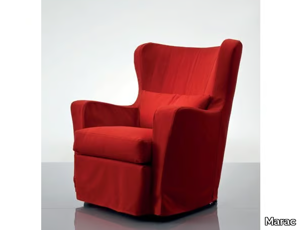 CAMY - Fabric armchair with armrests _ Marac