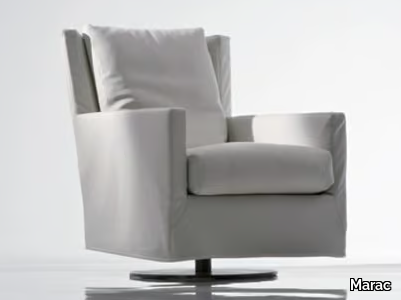 ELISA PLUS - Swivel fabric armchair _ Marac