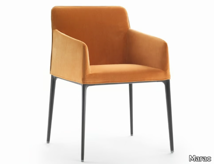 ZETEL - Chair with armrests with removable cover _ Marac