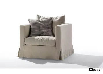 METRO - Fabric armchair with removable cover _ Marac