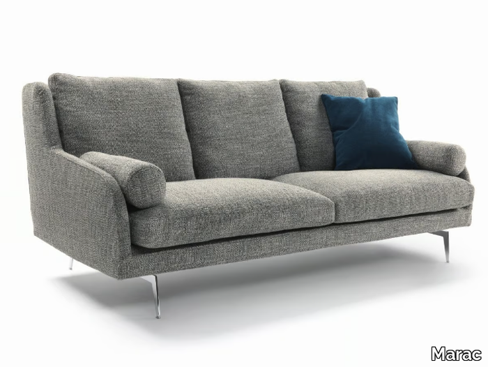 LARSEEN - 3 seater fabric sofa with removable cover _ Marac