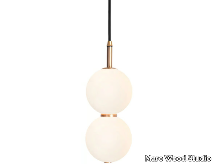 ECHO - LED brass pendant lamp _ Marc Wood Studio