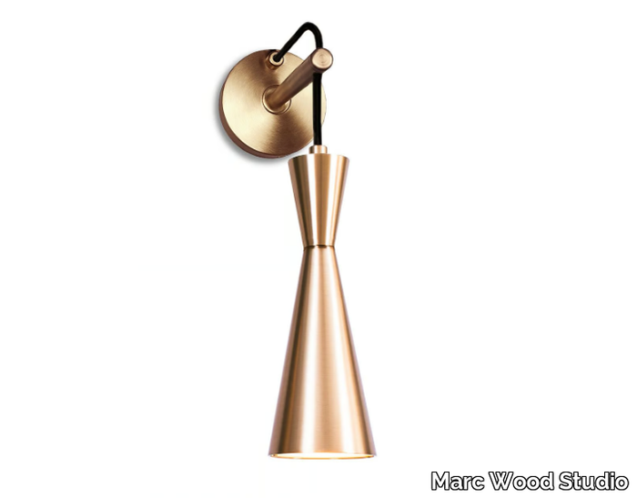 CONE - LED brass wall lamp _ Marc Wood Studio