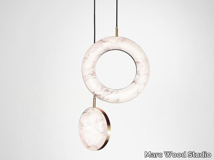 ROSA RING 2 - LED marble pendant lamp _ Marc Wood Studio