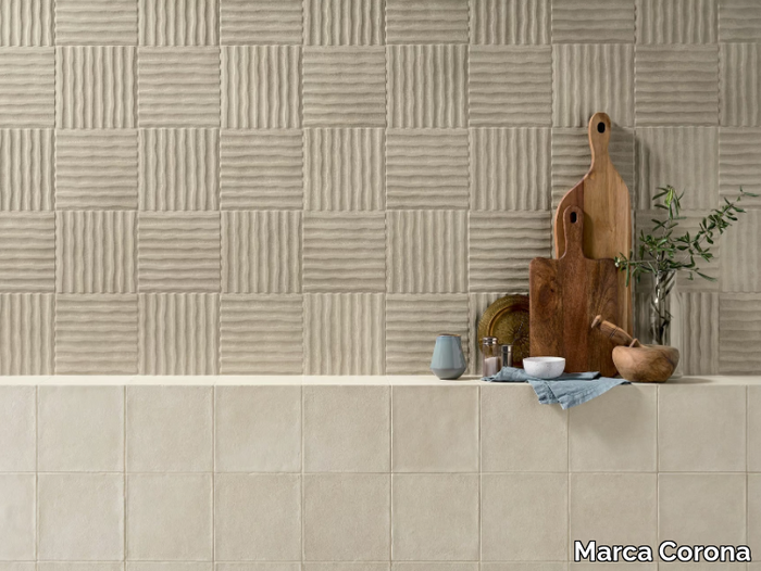 TERRACRETA RILIEVO - Colour shade full-body porcelain stoneware wall tiles _ Marca Corona